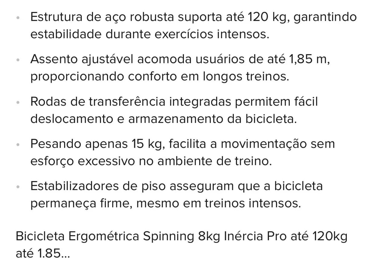 Bicicleta Ergometrica Spinning Bike Pro - Foto 2
