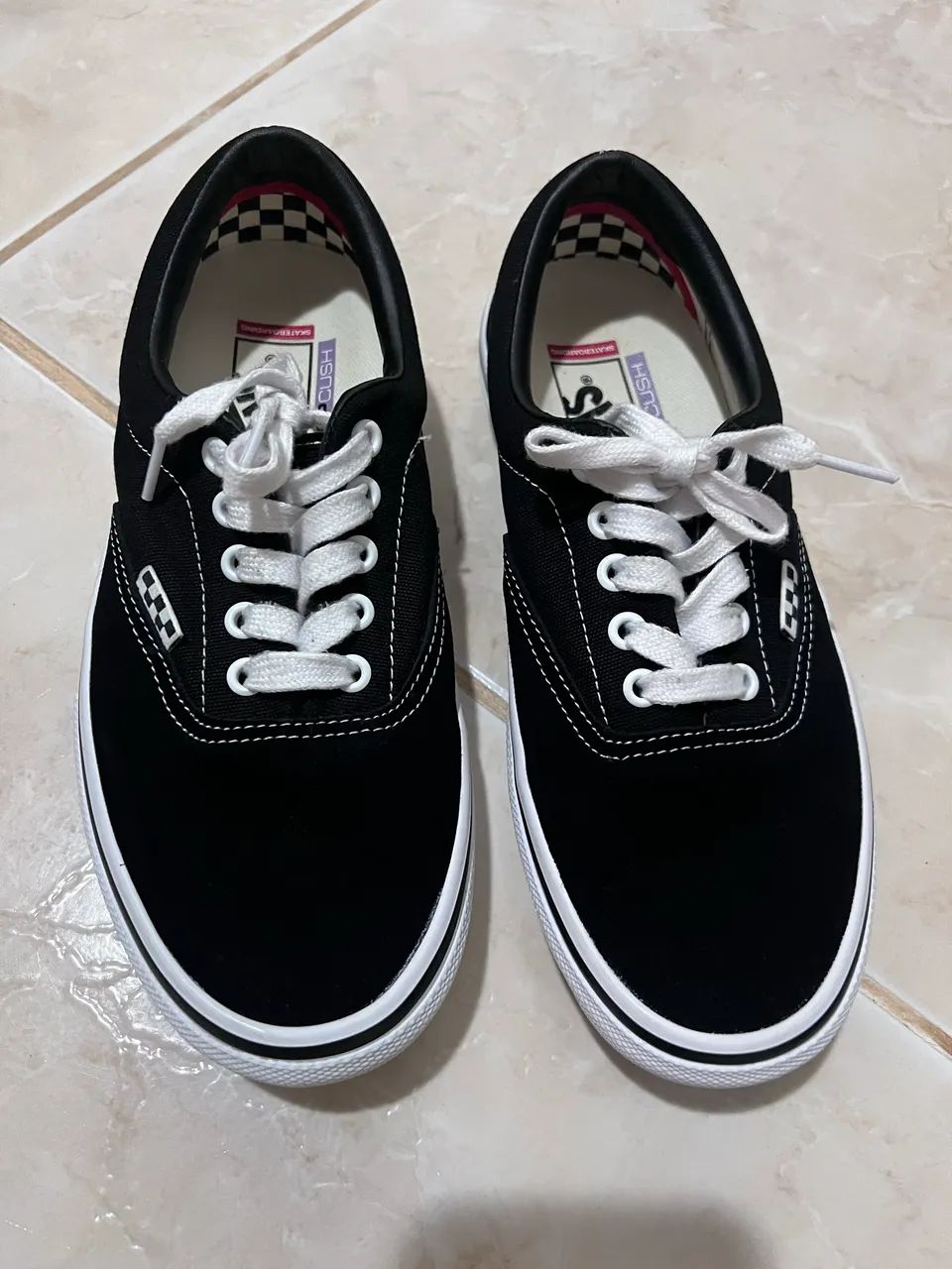 Vans Tênis Skate Authentic Black White