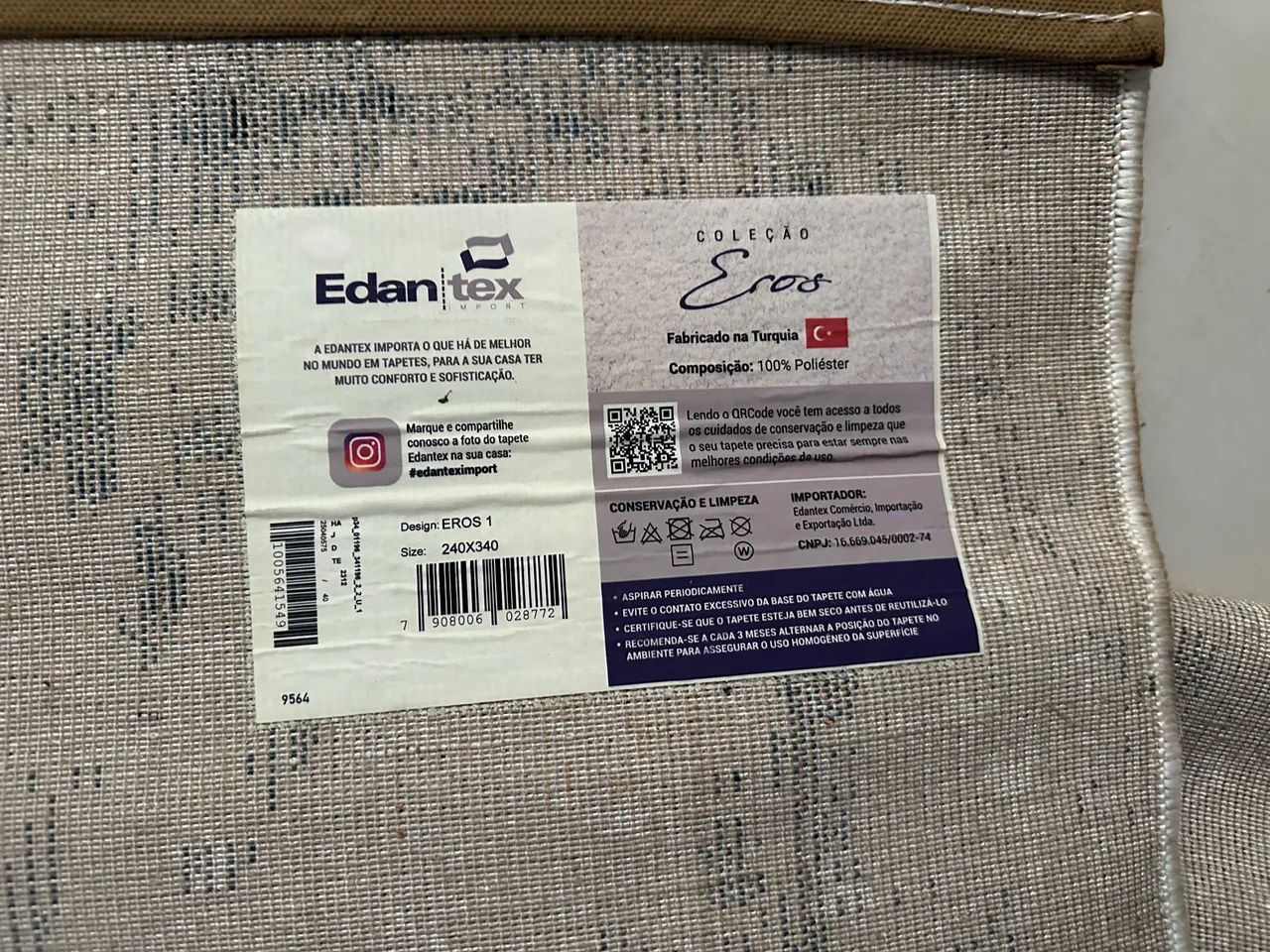 Tapete Retangular 240x340m Edantex  leroy - Foto 4
