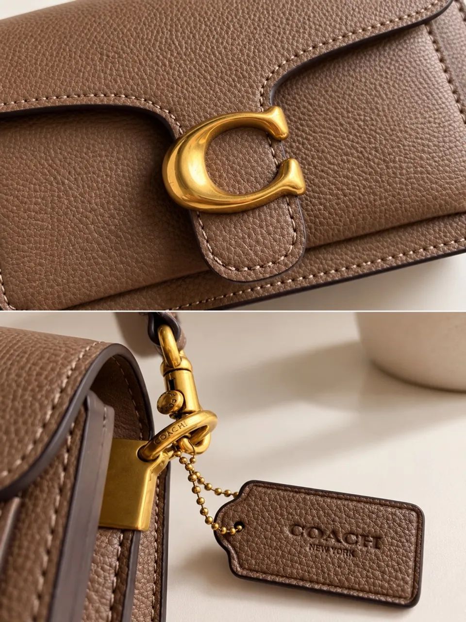 Bolsa Coach Tabby 20 Marrom - Foto 2