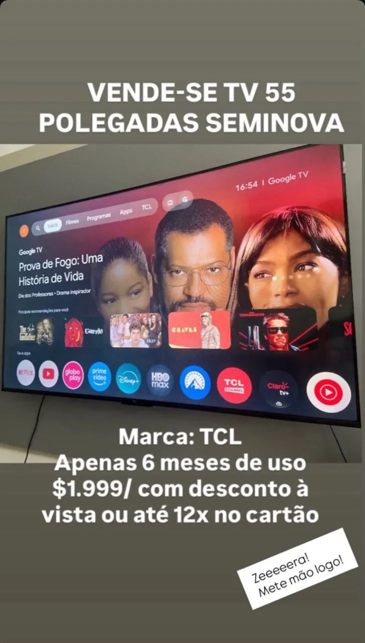 Televisão 55 polegadas nova 