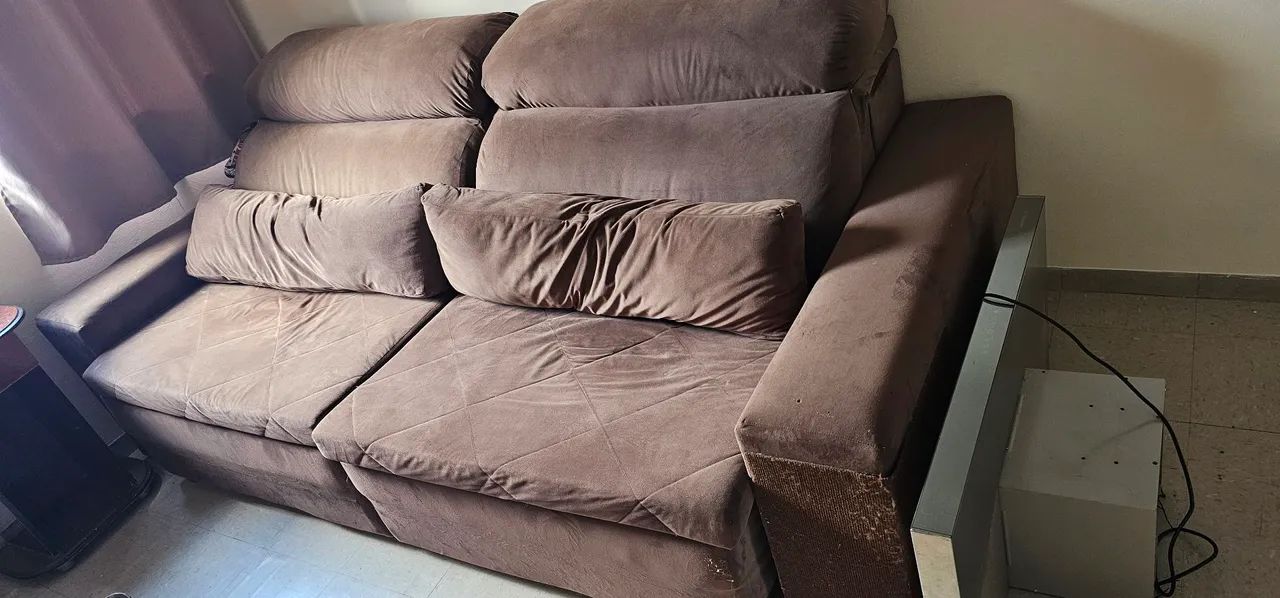Vendo Sofá Retrátil 2 lugares em tecido Suede 250cm