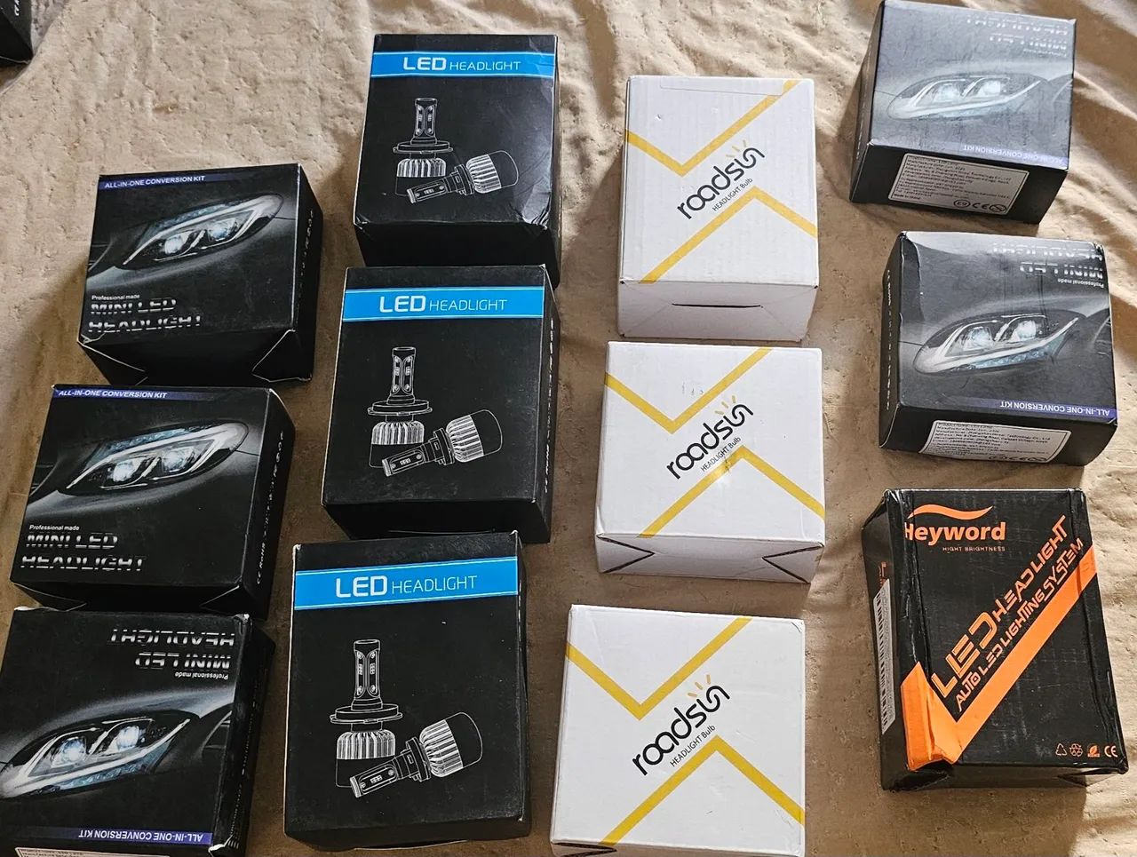 Lâmpadas LED Veicular H7, H1, HB4 e H11.