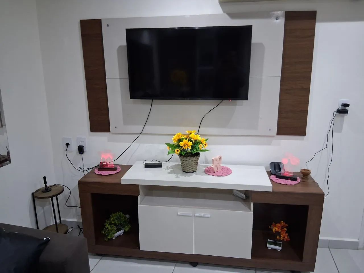 Rack sala mais painel TV de 55 polegadas