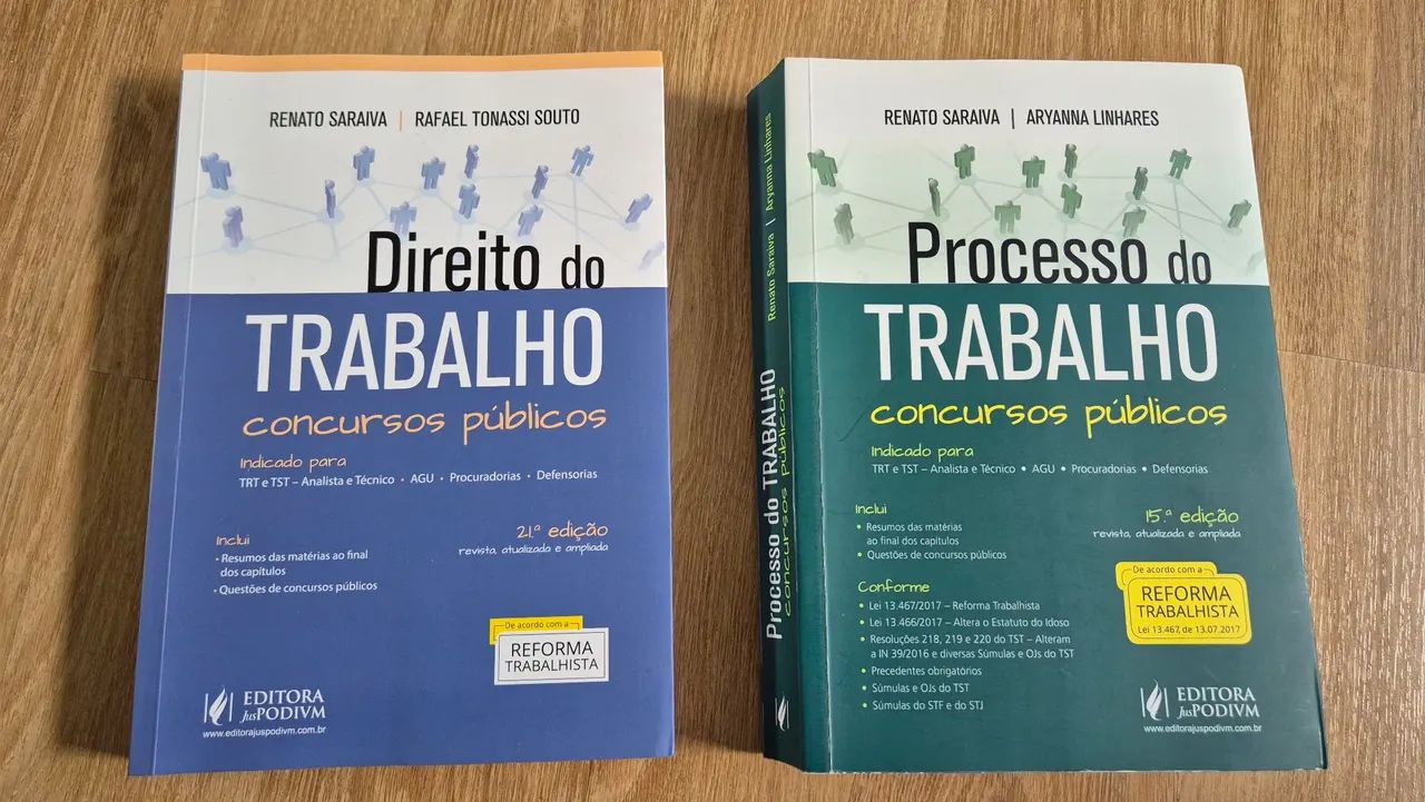 Livros Direito do trabalho e processo do trabalho (concursos públicos)