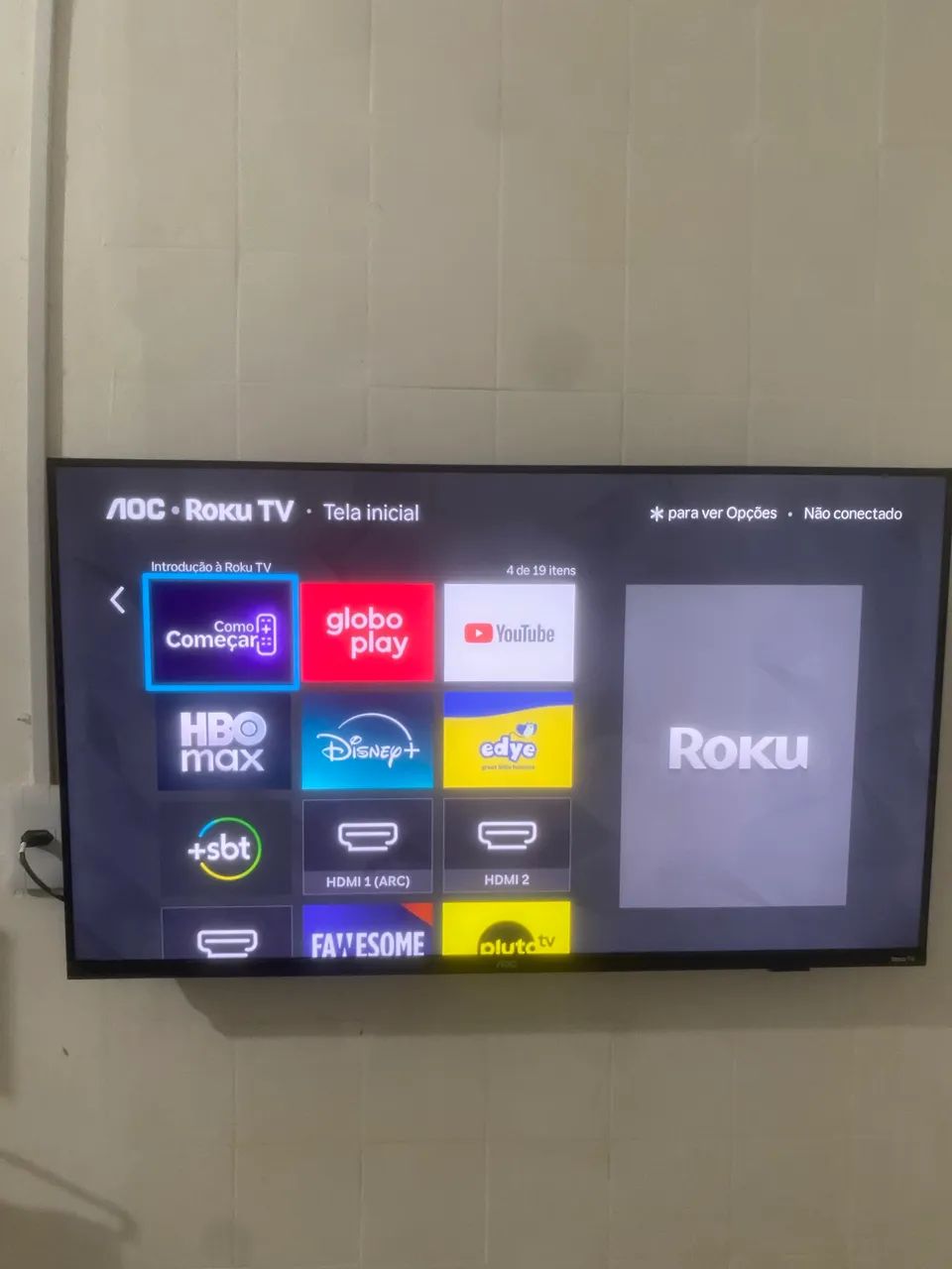 Vendo tv 43 pgds semi nova 