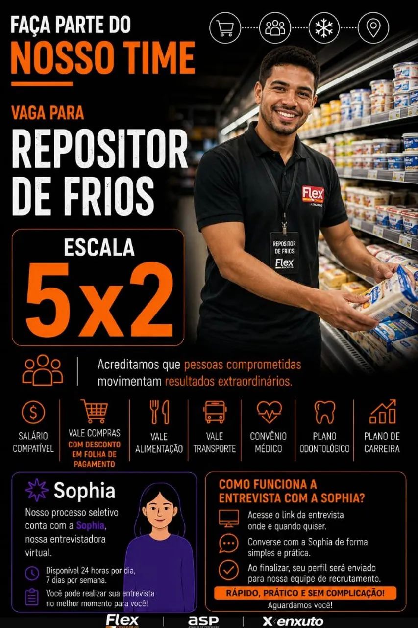Vagas Disponíveis Flex Atacarejo  - Foto 3