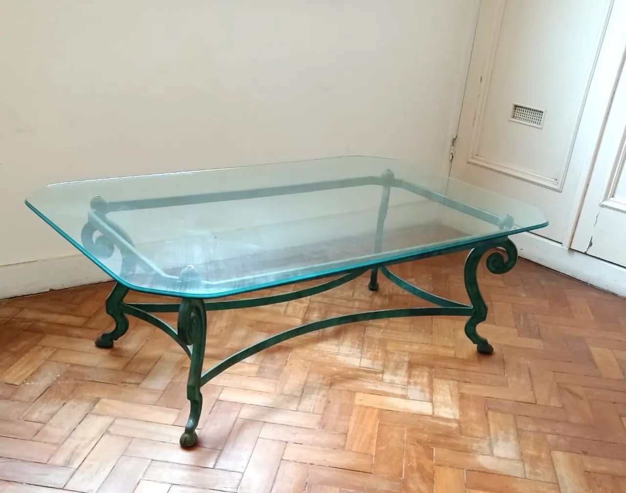 Mesa tampo de vidro bisotado em ótimo estado.  - Foto 3
