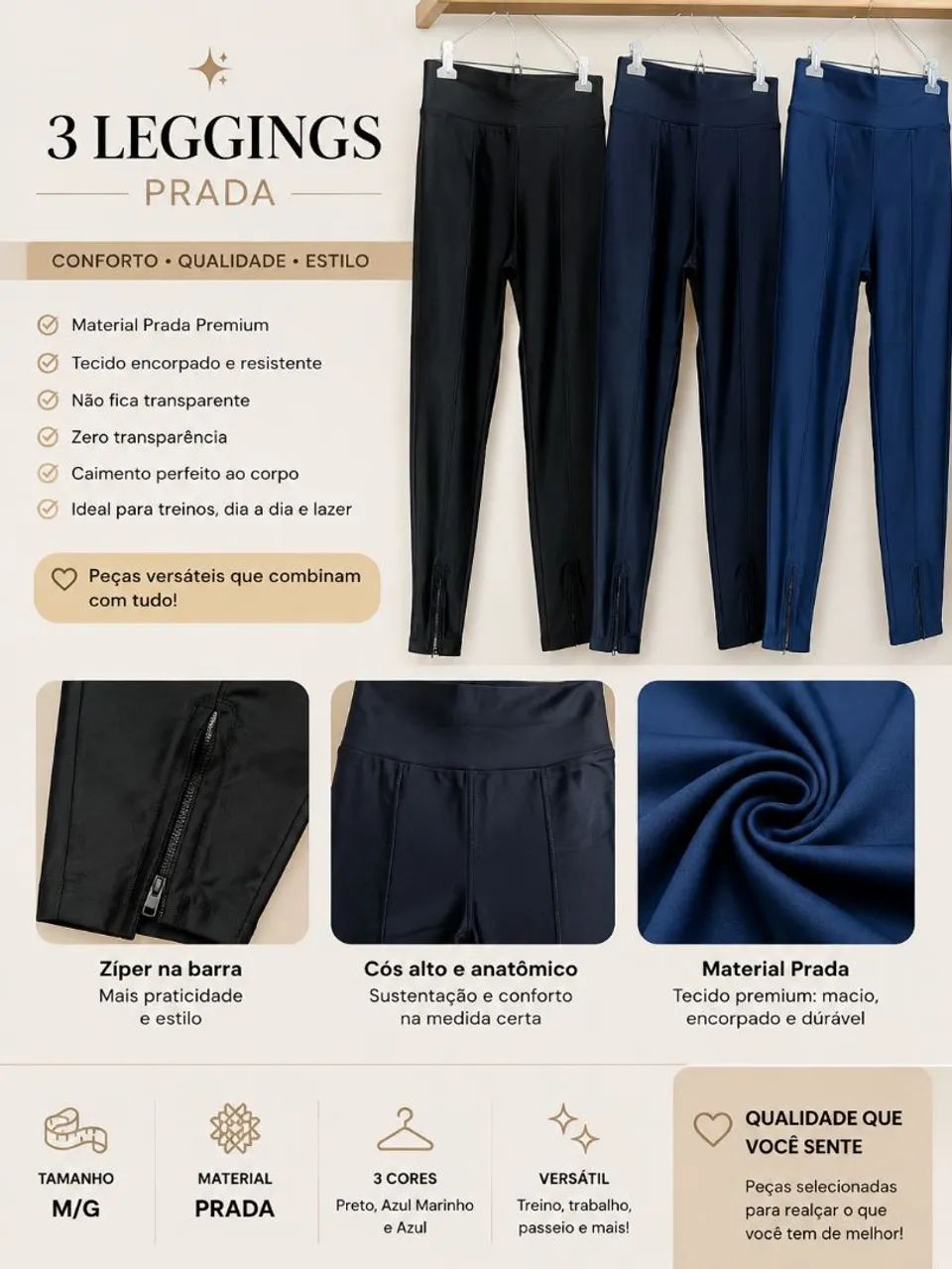 Calças femininas Prada novas 
