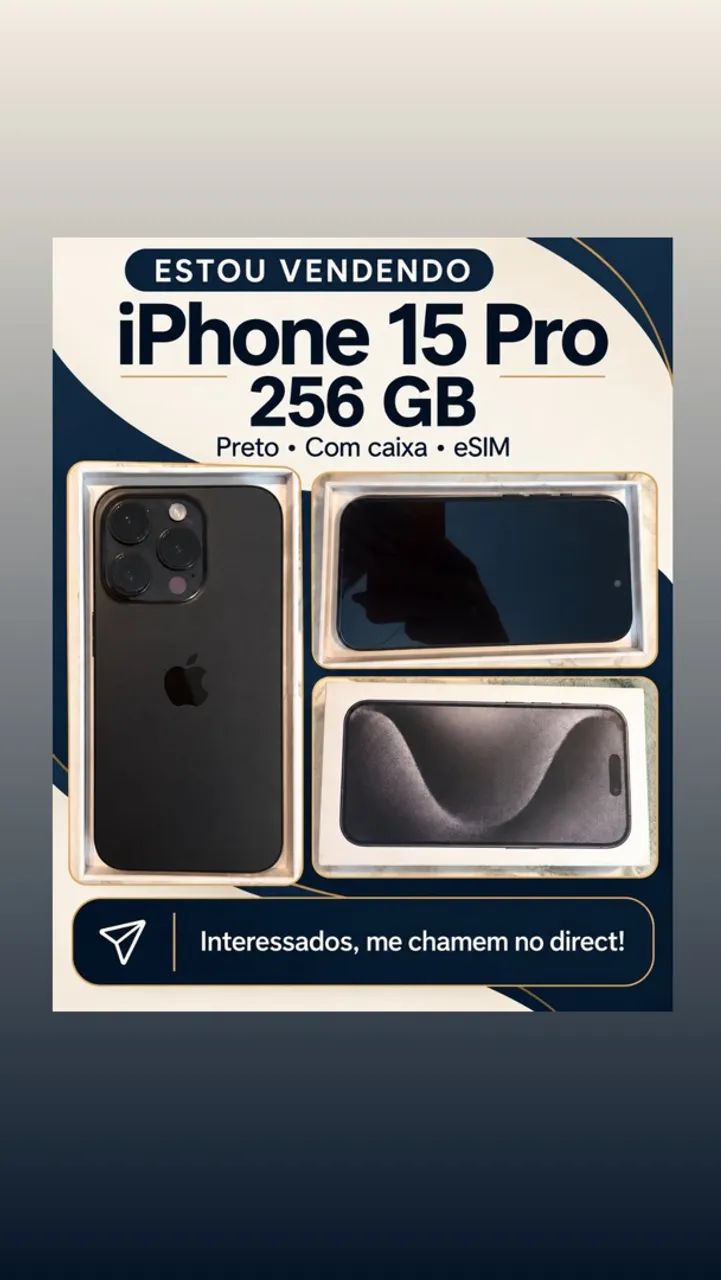 iPhone 15 preto 