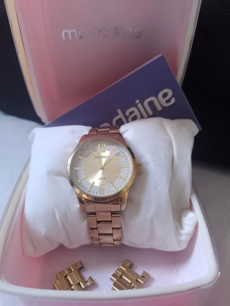 Relógio Mondaine Original Dourado  - Foto 5