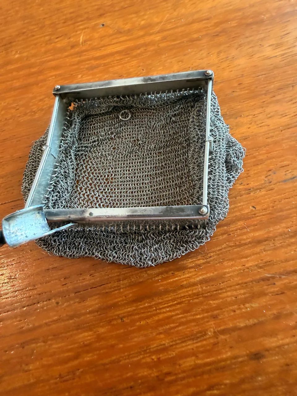 Bolsa porta moedas Vintage de prata  - Foto 4