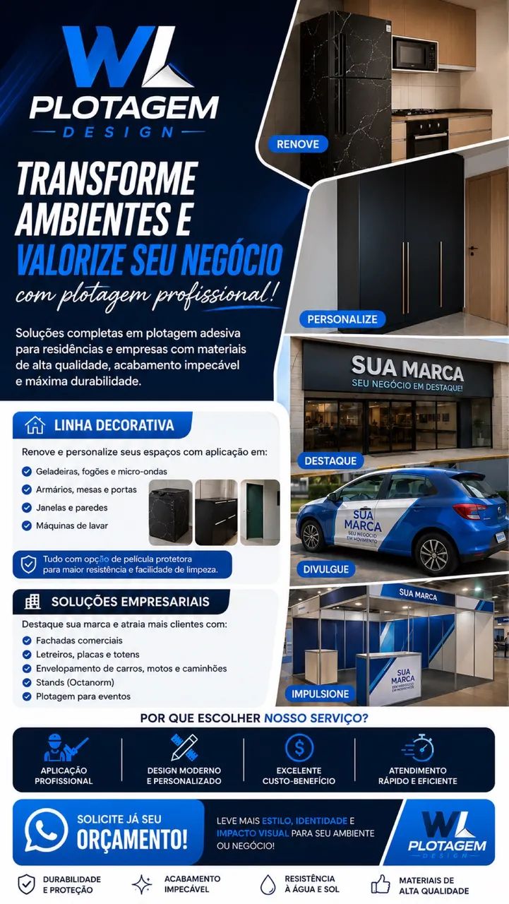 Plotagem e Envelopamento Profissional em Salvador | WL Plotagem