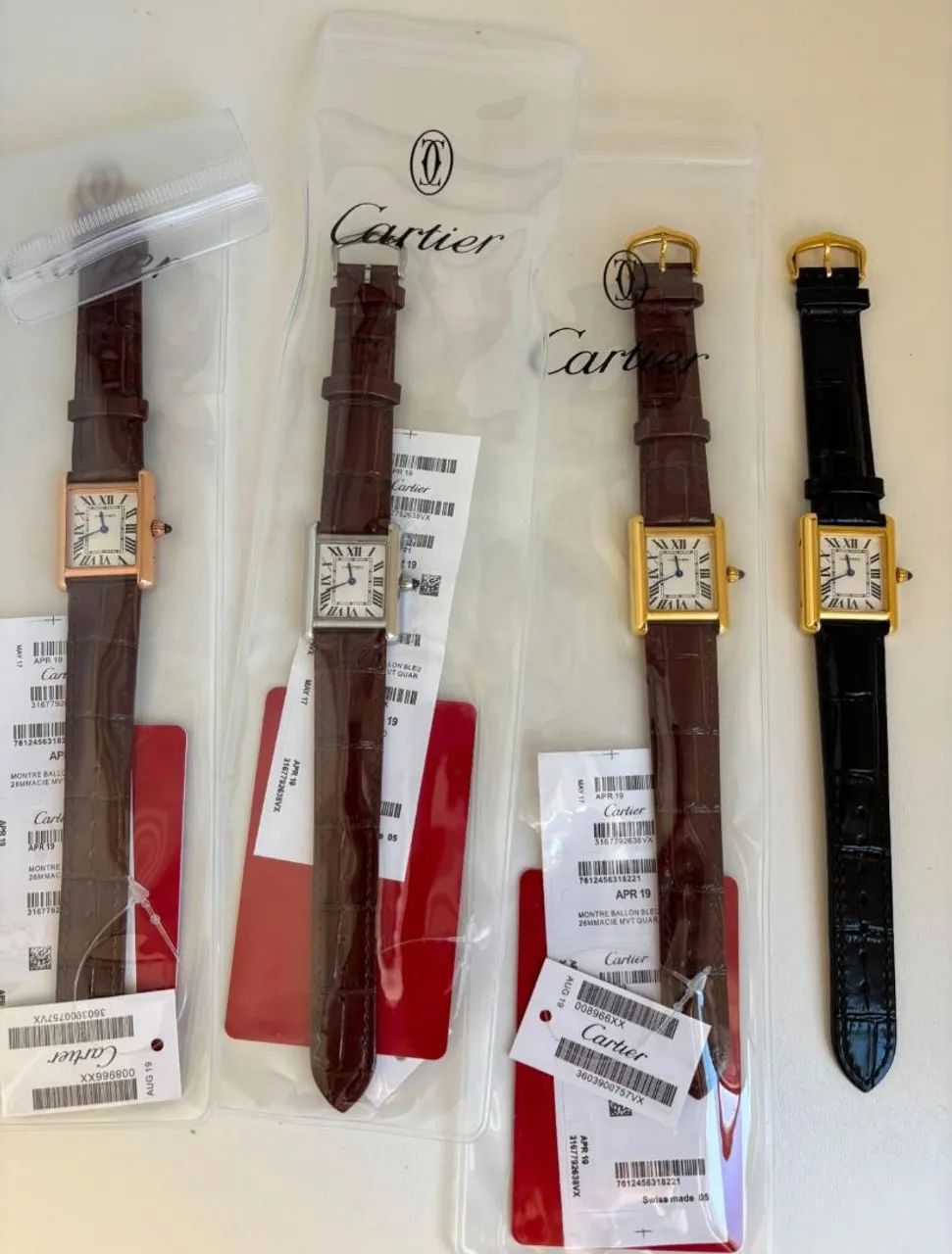 Relogio cartier tank louis eta 