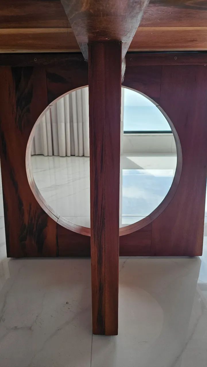 Mesa em madeira maracatiara maciça - Foto 4