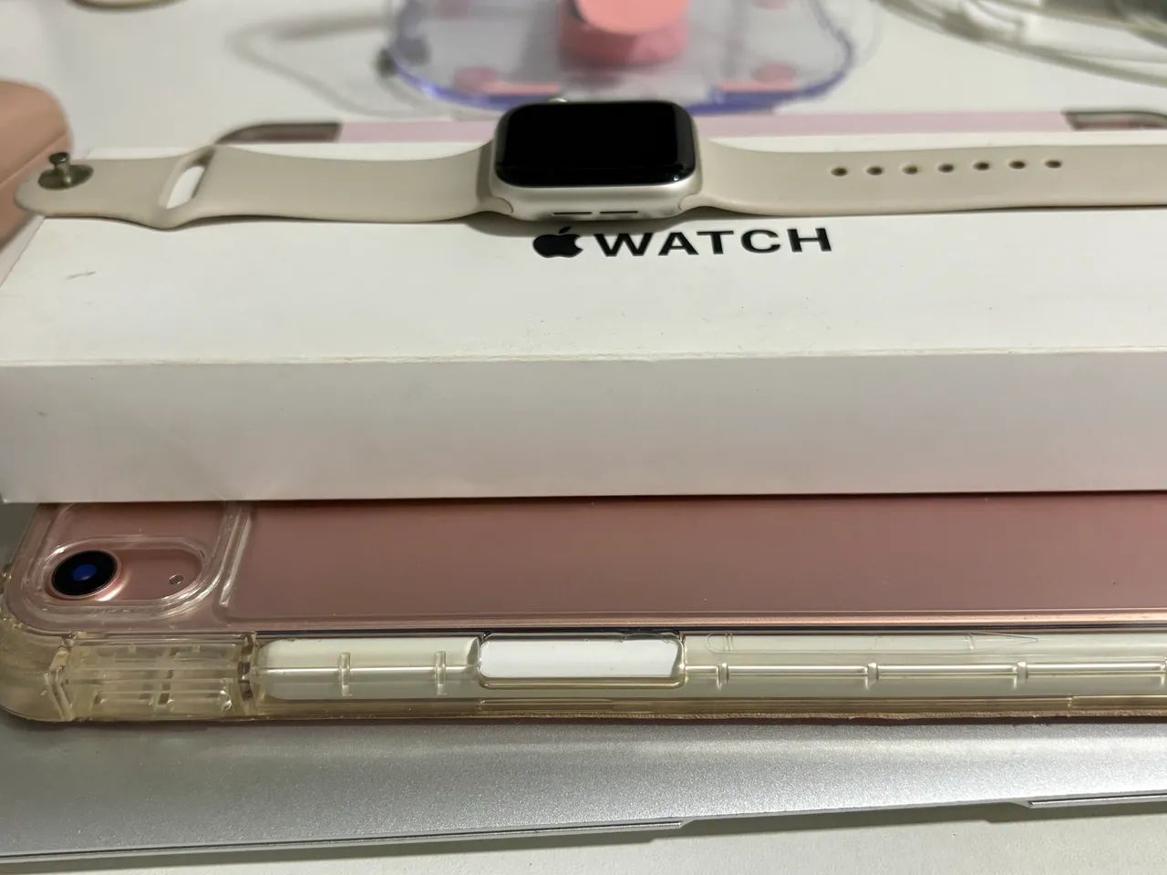Apple Watch SE 2 geração starlight  - Foto 4