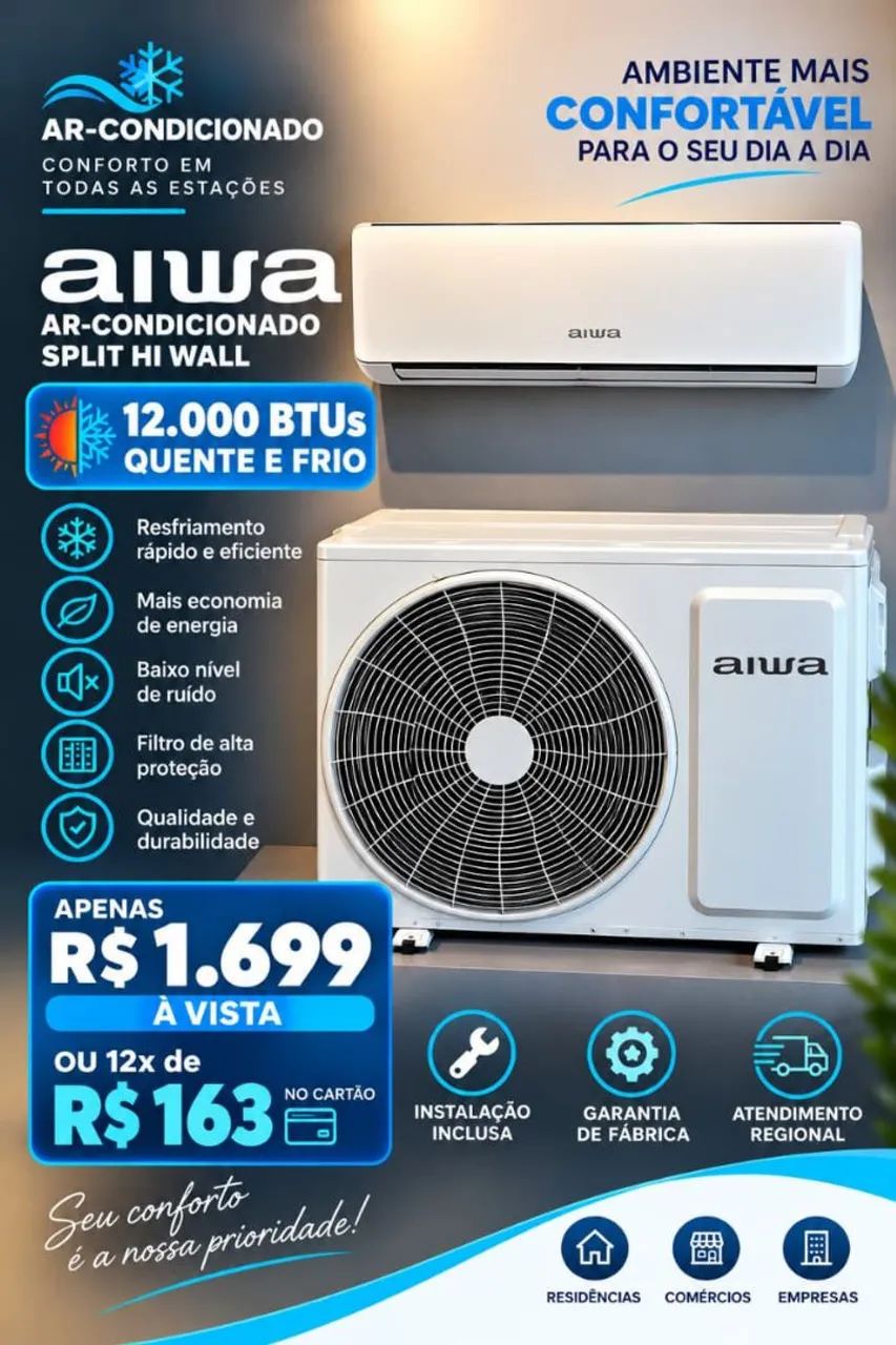 Vendo e instalo ar condicionado 