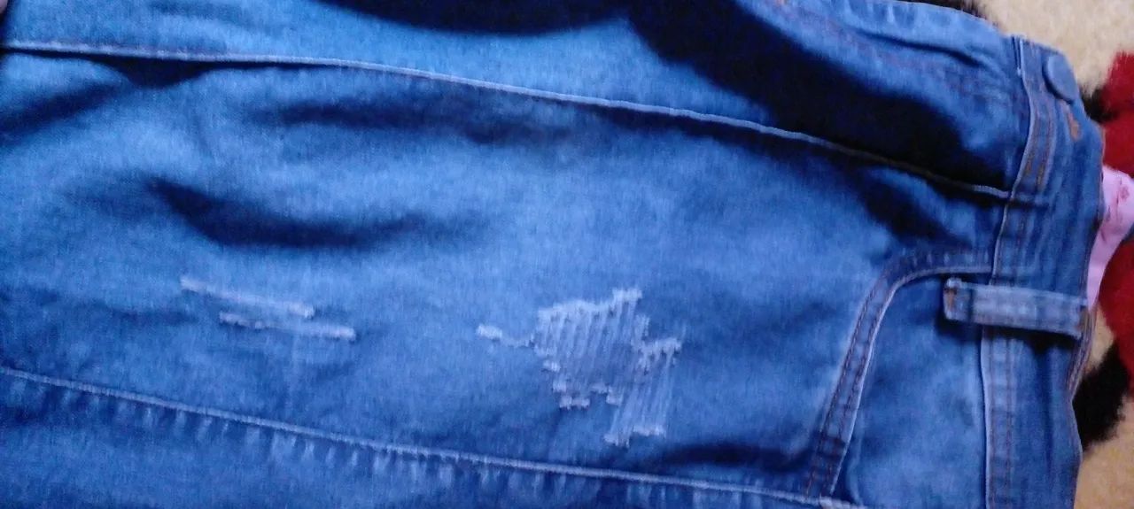 Calça jeans com laycra 46 femenina  - Foto 5