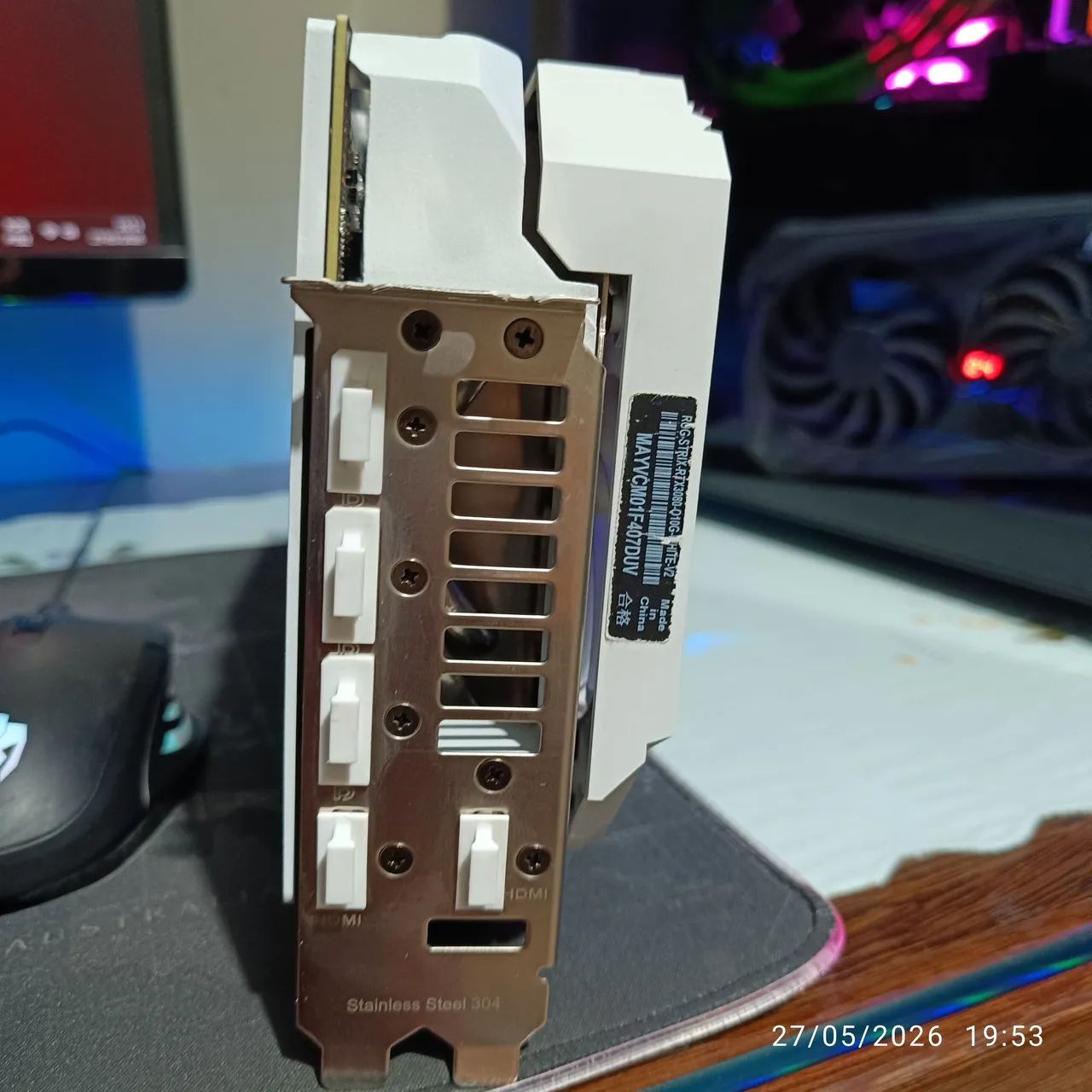 Rtx 3080 rog strix White edition extremamente nova  - Foto 4