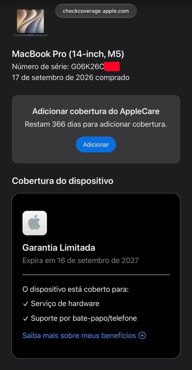 Macbook pro m5 14 polegadas 16gb / 1tb novo SEM USO apenas 1 dia de ativação ( 16 / 1 tb ) - Foto 2