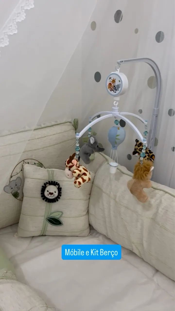 Berço Novo com Colchão + Dossel - Foto 5