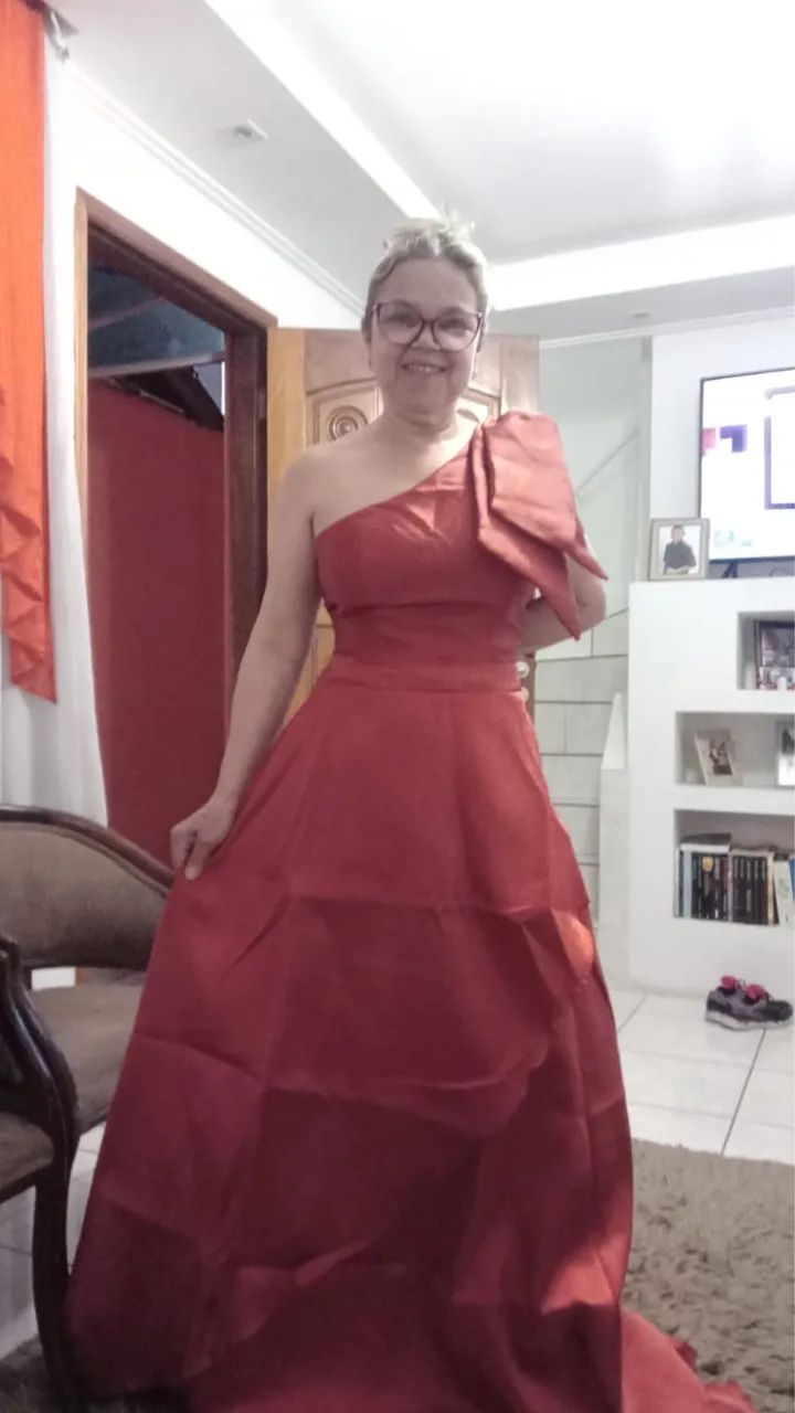 Vestido de madrinha - Terracota - Foto 5