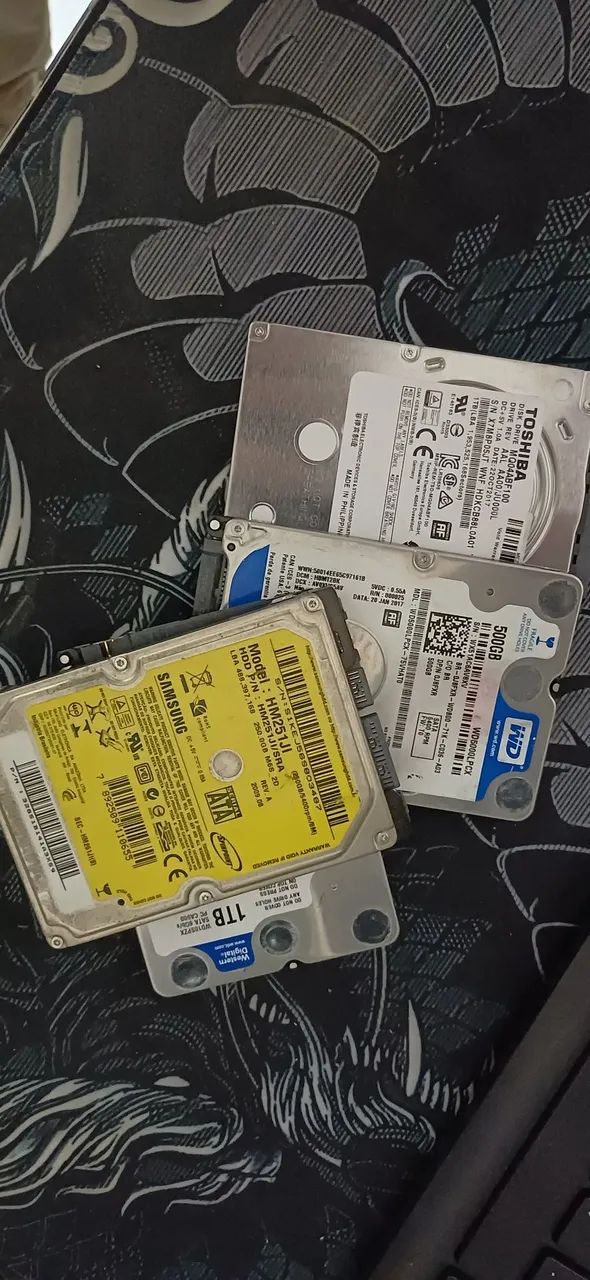 Vendas de HD'S saudáveis, desktop e notebook