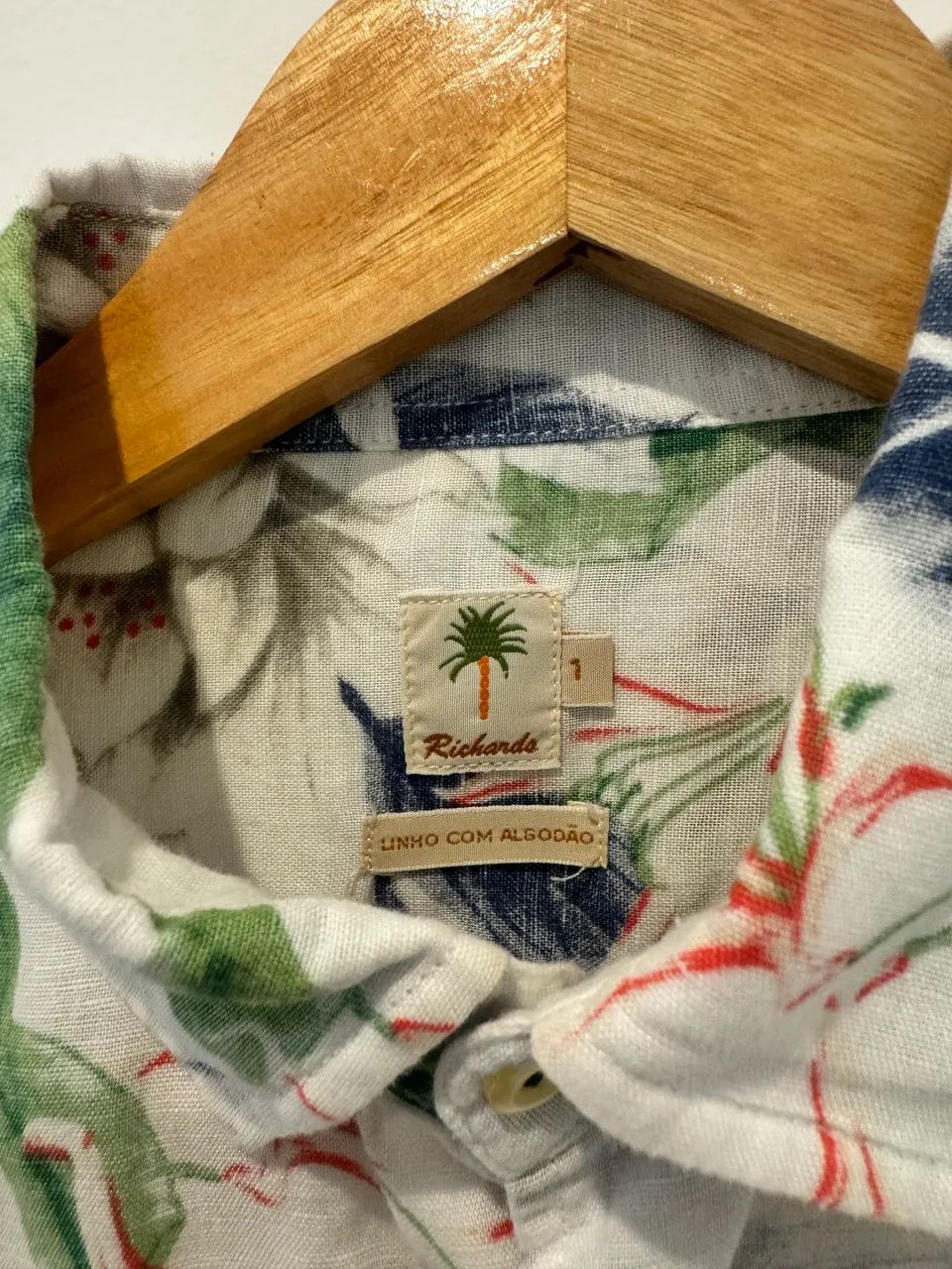 Camisa Florida Richards Linho TAM P - Foto 5