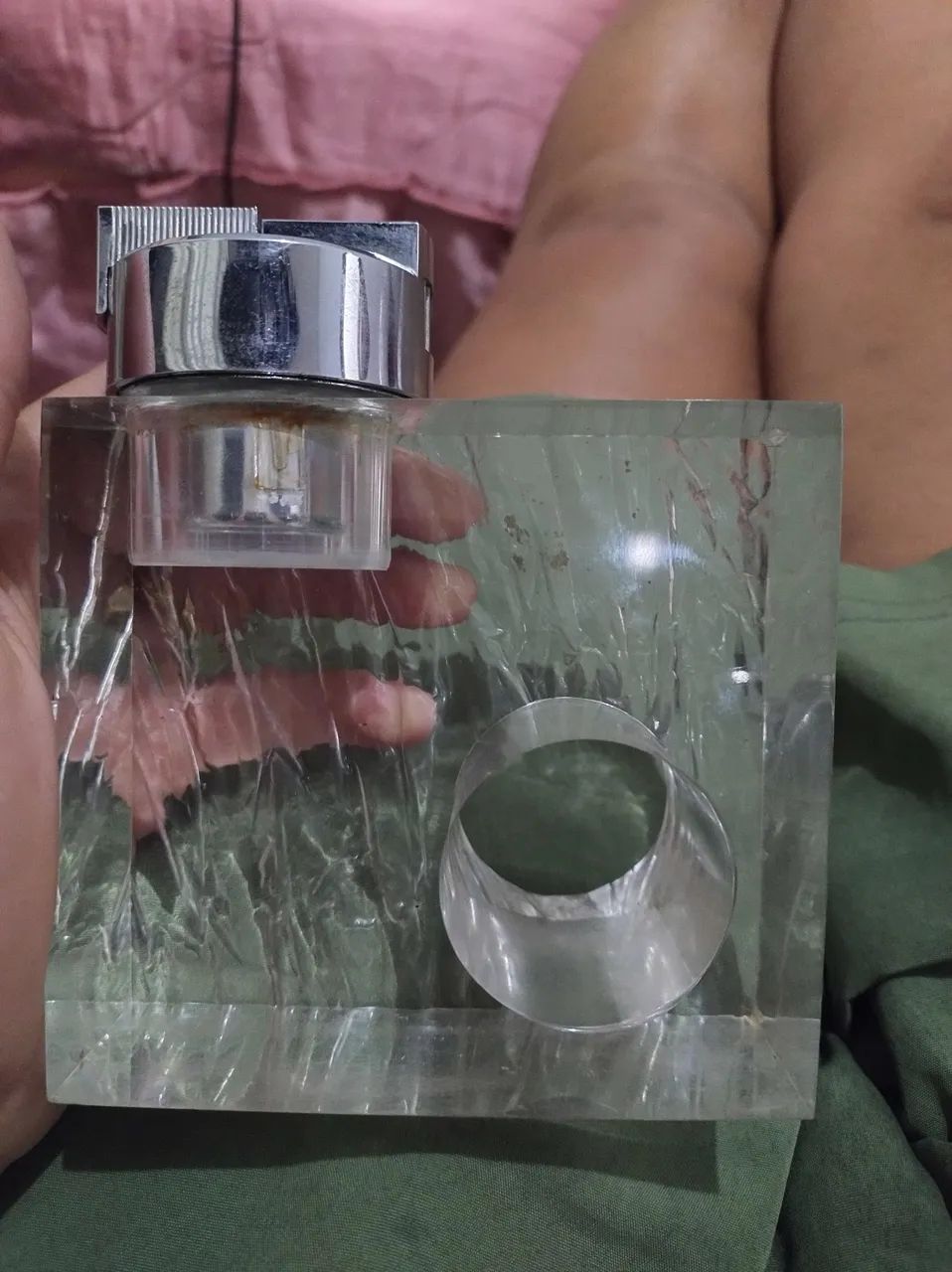 Isqueiro vintage acrílico vazado  - Foto 2