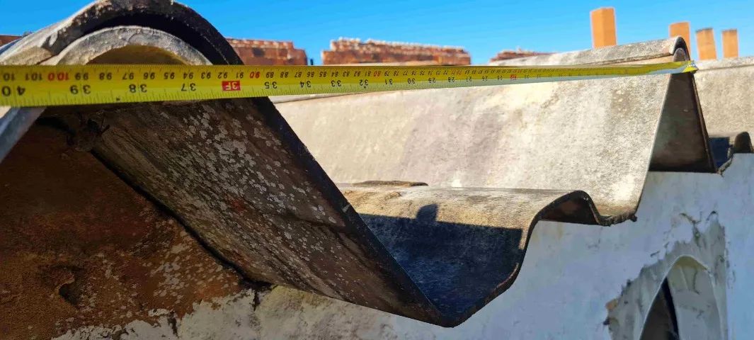 calhetão canaletão kalhetão 90 usado R$ 7,00/m2 - Foto 4