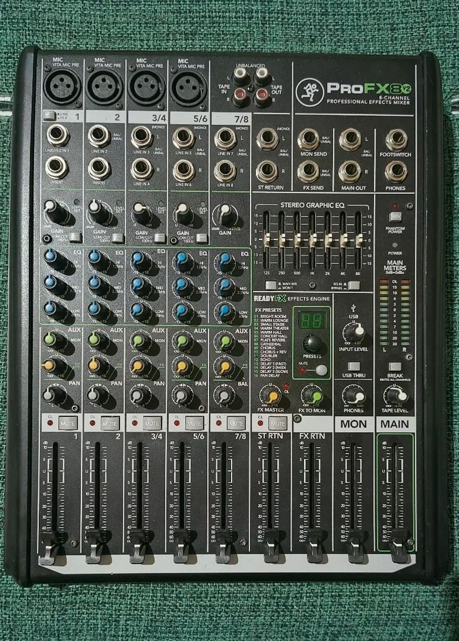 Mesa de som mackie profx8 v2 