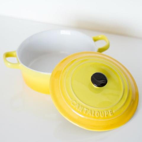 Panela Cantaloupe, tipo Le Creuset (usada)