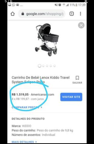 Vendo carrinho de bebê - Foto 6