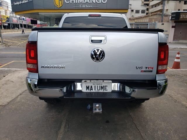 VW- amarok v6 Highline 3.0 4x4 18/18 aut. diesel prata - Foto 4
