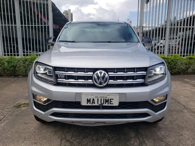 VW- amarok v6 Highline 3.0 4x4 18/18 aut. diesel prata - Foto 3