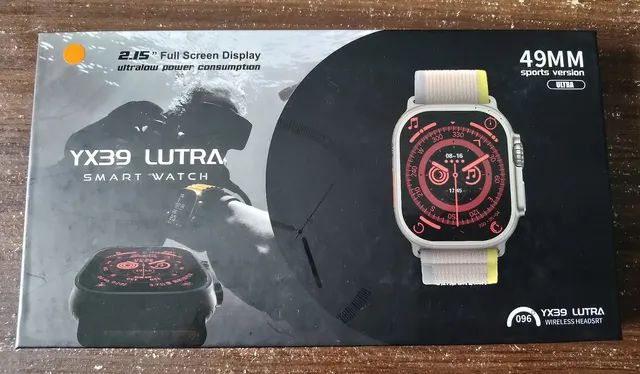 Relógio smartwatch YX39 lutra+1 pulseira+1 película  - Foto 2