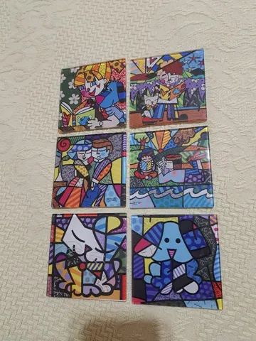Quadrinhos porta copo do Romero Britto - Foto 5
