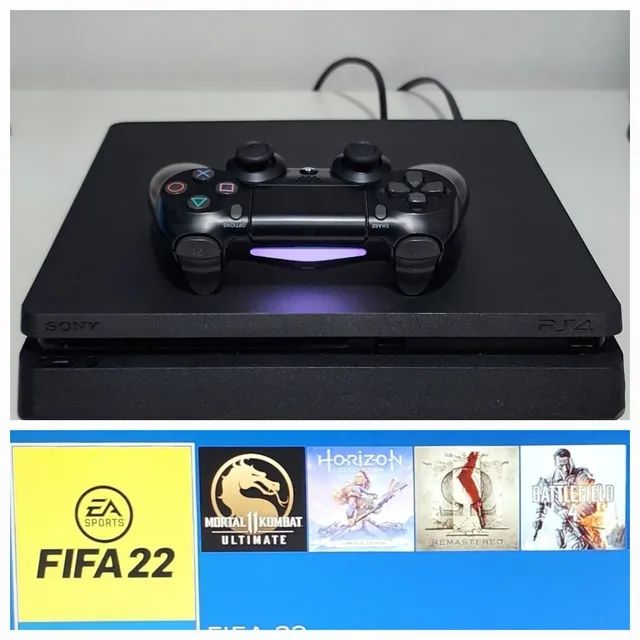 PS4 PRO 1TB usado + 2 controles originais + 4 jogos físicos + 1 jogo  digital (FIFA 23) - Videogames - Jardim Corcetti I, Varginha 1253876933