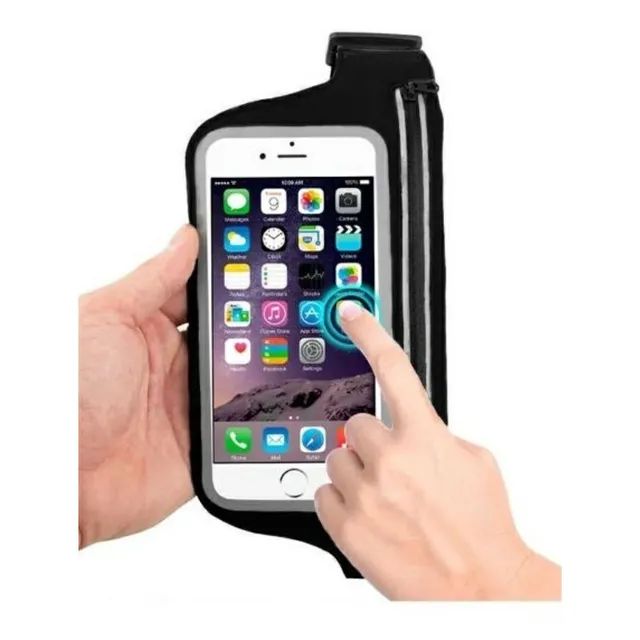 Bolsa pochete porta celular regulável resistente a água