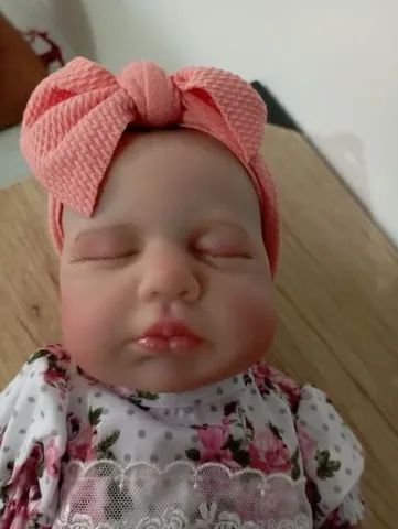 Bebê Reborn Realista Recém Nascido Menino Olhos Fechados