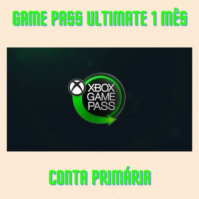 Últimas unidades! Xbox Game Pass Ultimate 1 Mês - Conta Primária -  Videogames - Centro, Manaus 1261839883