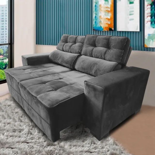 Sofa Retratil Reclinável 2,00 Premium  - Foto 2