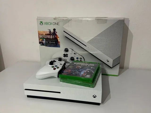 Xbox One S 500gb + 2 jogos mídia física 