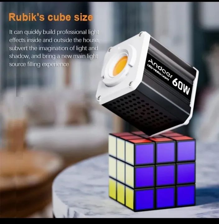 Iluminação LED Andoer 60W para Filmagem e Fotografia - Controle Remoto - Foto 5