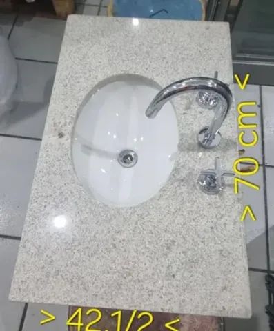 Pia banheiro pedra itaunas