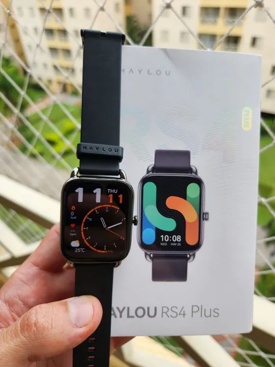 Haylou Rs4 Plus C/ 2 pulseiras LACRADO