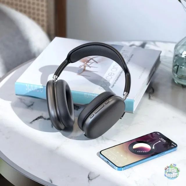 Headphone bluetooth 5.0 com entrada auxiliar de cabo - Foto 4