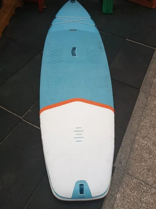 Prancha Stand up inflável, kit completo com inflador 12V profissional, remo híbrido, etc