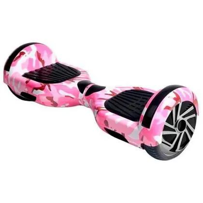 Hoverboard Skate Elétrico 6.5 Rosa Camuflado Led Bluetooth - Foto 2