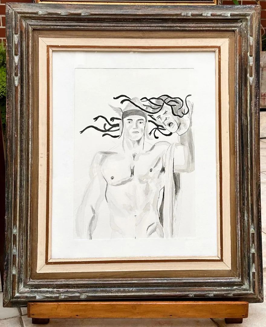 Aquarela Quadro Moldura